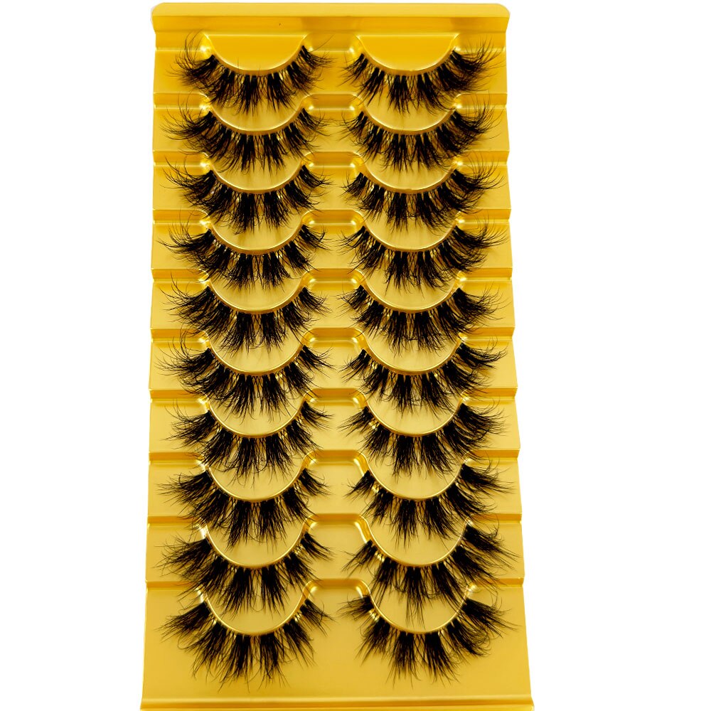Transparent Terrier 3 Pairs 3D Mink EyeLashes False Lashes Thick EyeLash Lashes Natural Soft Fake EyeLashes