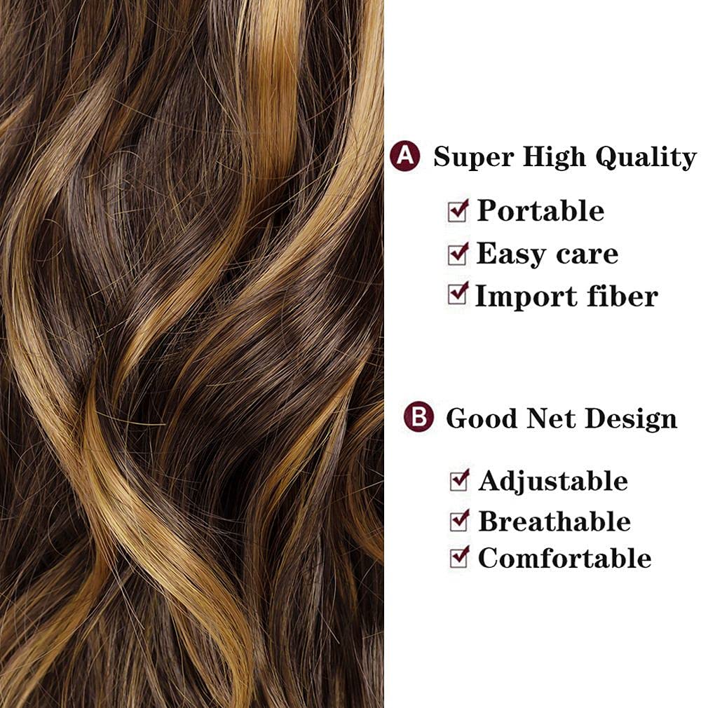 Body Wave Lace Front Wigs Highlight Lace Frontal Wigs Synthetic Omber Blonde /Red Highlight With Black Colored With Baby Hair