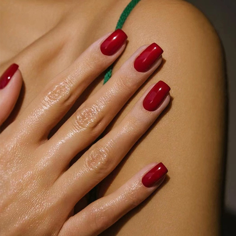 Press On Nails Solid color Short