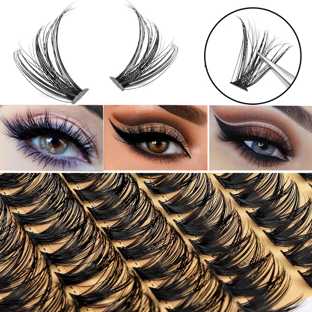 10D/20D/30D/40D/60D/80D/100 Eyelashes Extension Natural Thick Mink Faux Eyelash 3D Russia Individual Cluster Lashes