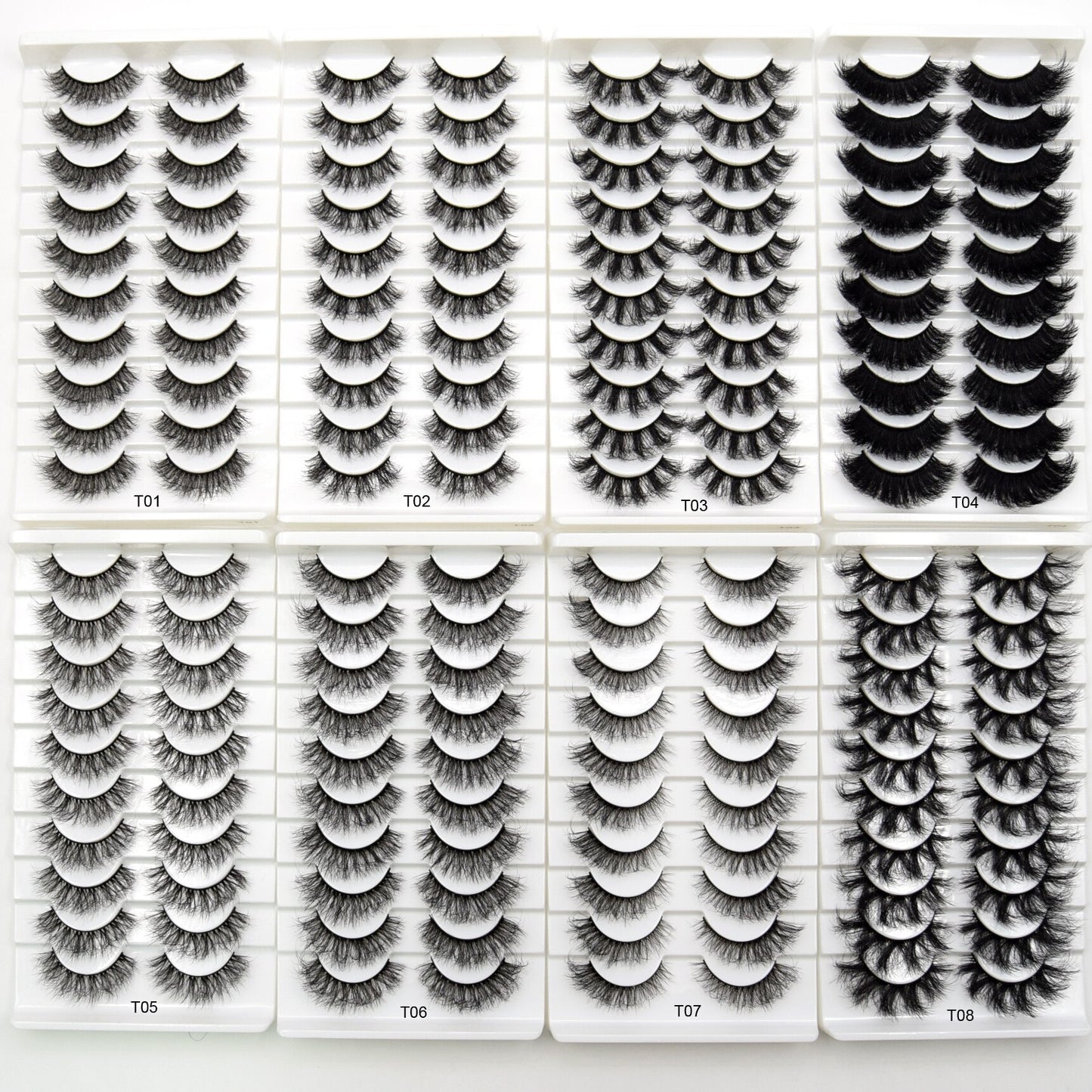 Lashes 3/5/10 pairs 3D Faux Mink Lashes Wispy Natural False Eyelashes Dramatic Volume Lashes Eyelash Extension