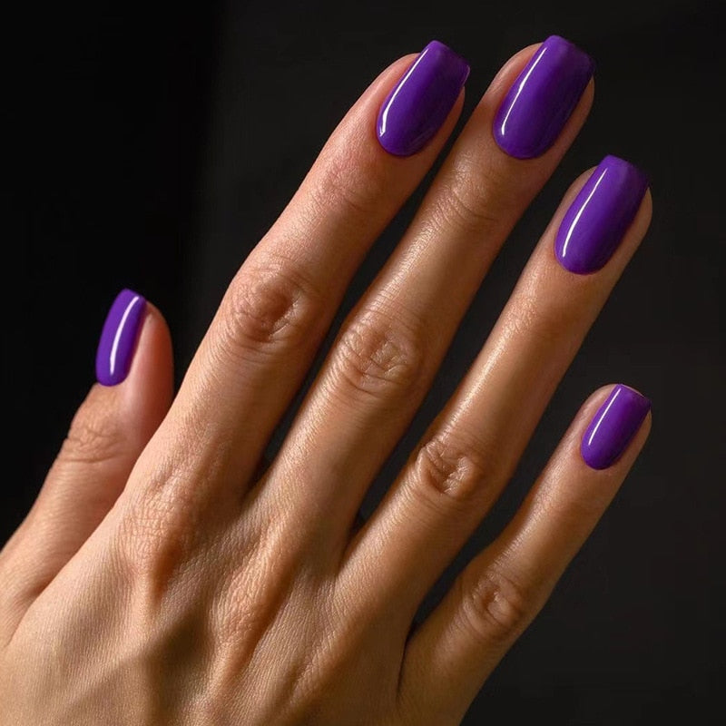 Press On Nails Solid color Short