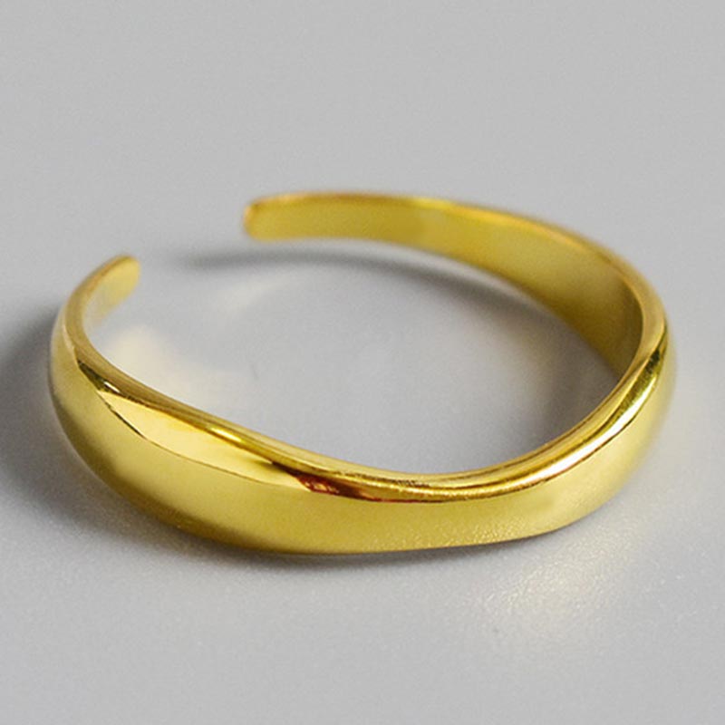 2pcs Geometric Adjustable Rings Set for Women Korean Style Fashion Couple Ring Party Bridal Jewelry Accessories