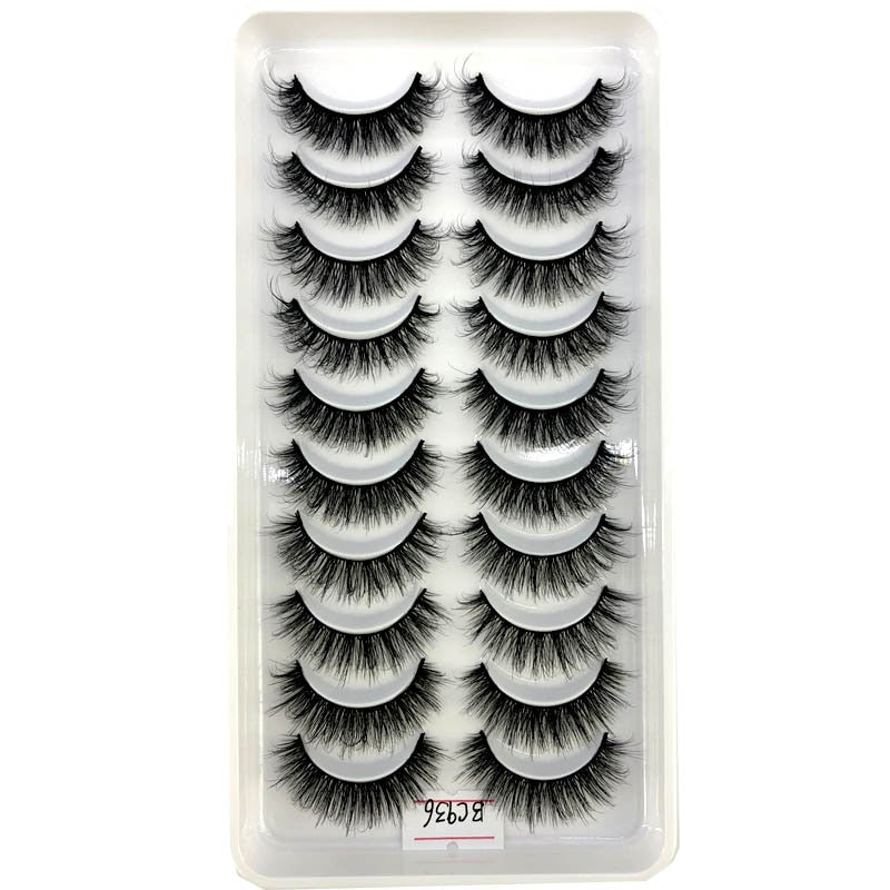 Short lashes 10 Pairs 3D Mink Lashes Natural Eyelash Dramatic False Eyelashes Faux Cils Fake Eyelash Extension maquiagem