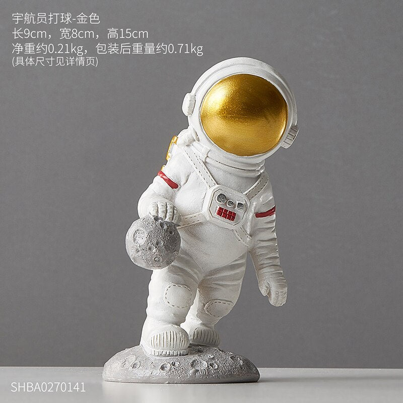 nordic home decoration accessories living room desk decor Figurine miniatures astronaut decorative figures figurine astronaut