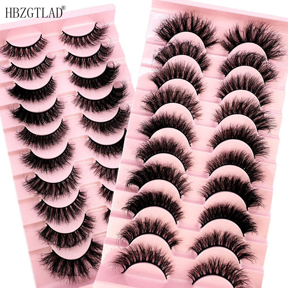 500Pairs 3D Faux Mink Lashes Natural long Mink False Eyelashes Fake Eyelash Mink Lashes Extension Cils