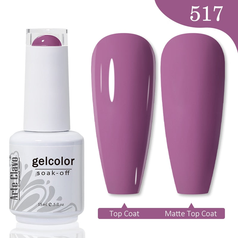 Gel Nail Polish 15ml Nude Pink Soak Off LED UV Lacquer Varnish Semi Permanent Top Base Coat Nail Art Gellak Manicure