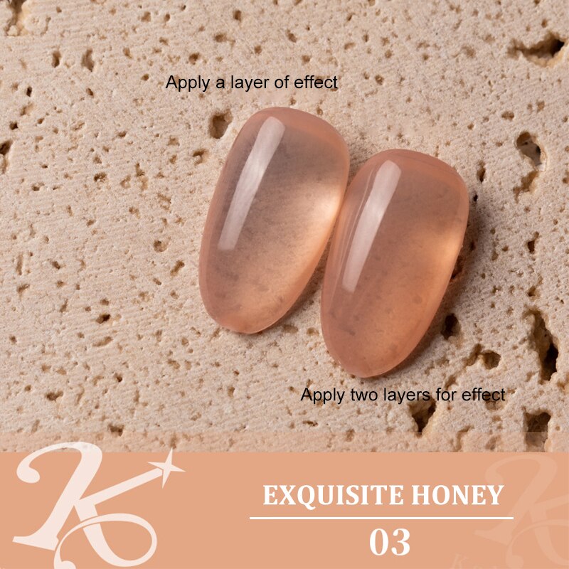 Jelly nude gel Nail Polish Pudding Translucent  Nude Gel Nail Polish UV Gel Semi Permanent Varnish 15ML Large Capacity Gel