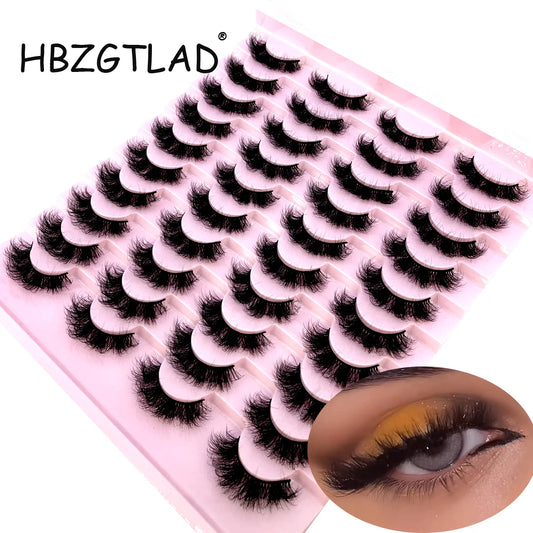 20 pairs lashes 3D Faux Mink Lashes Natural False Eyelashes Dramatic Fluffy Soft Volume Lashes Eyelash Extension
