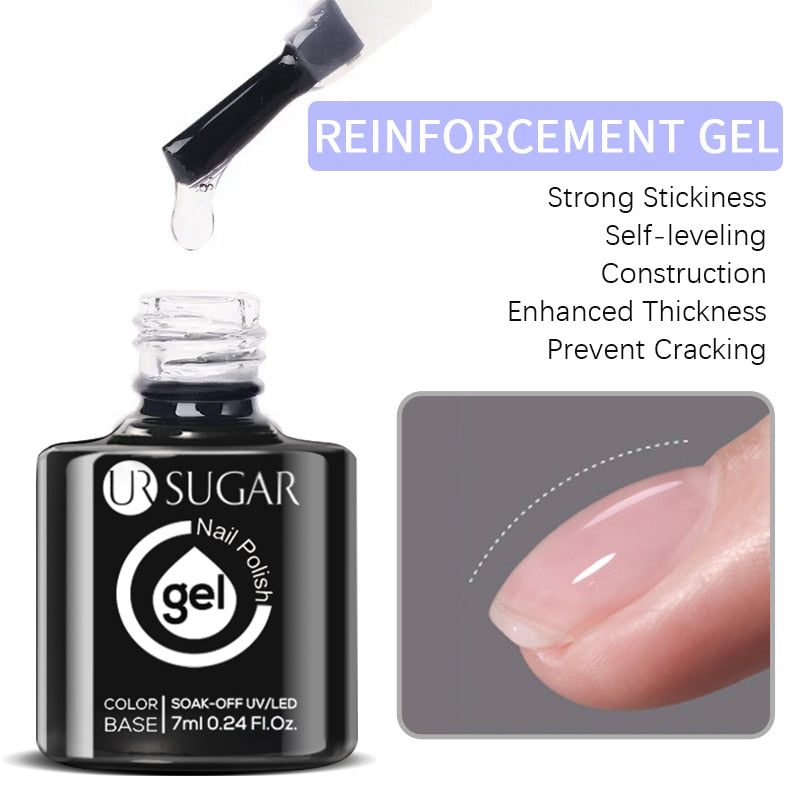 Aurora Rubber Gel Nail Iridescent Pearl Effect Metallic Mirror Nails Manicure Soak Off UV LED No Wipe Top Coat Base Gel
