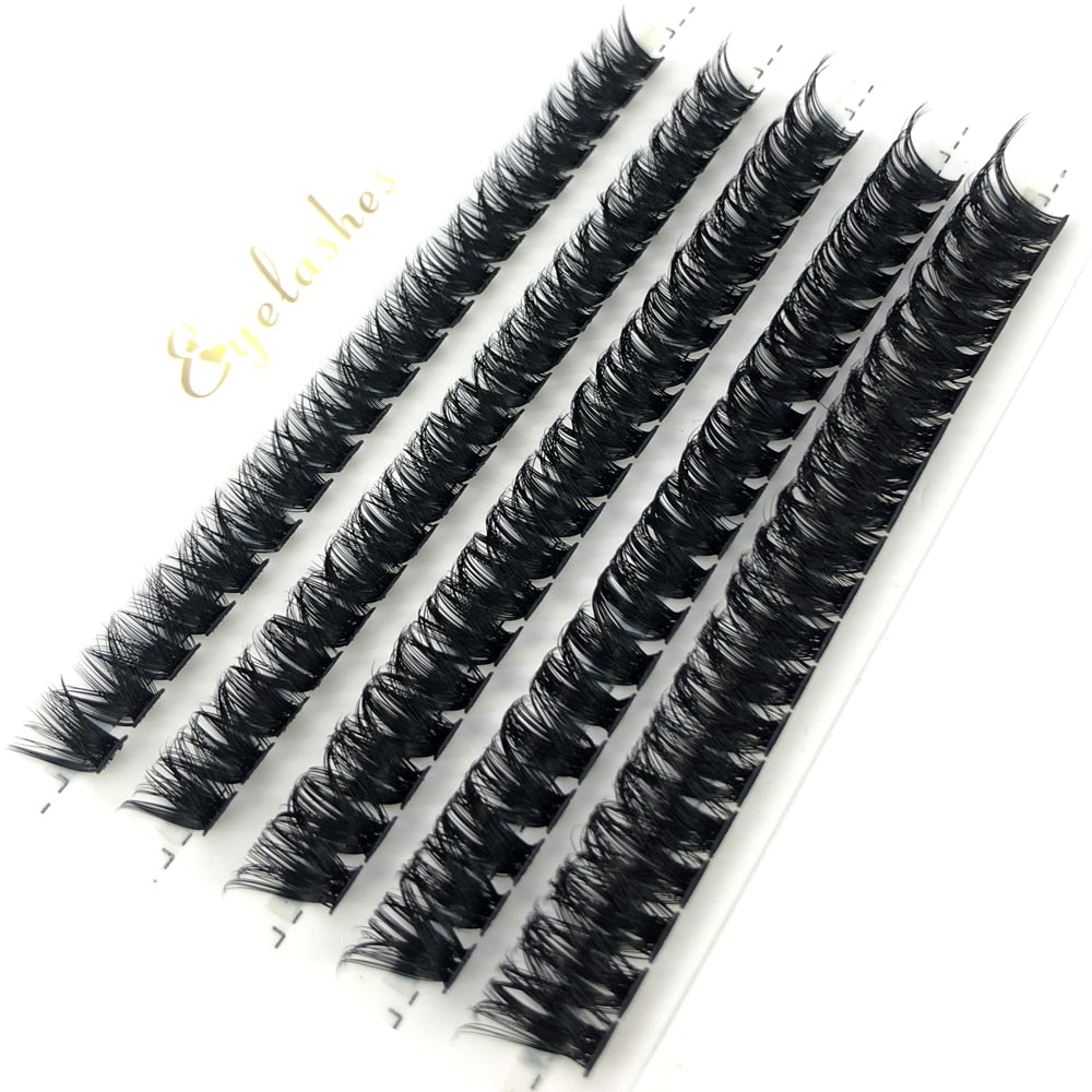 60D/80D Mink Eyelashes 100/280 Bundles Natural Eyelash extension 3D Russia Volume Individual Eyelash Cluster Lashes