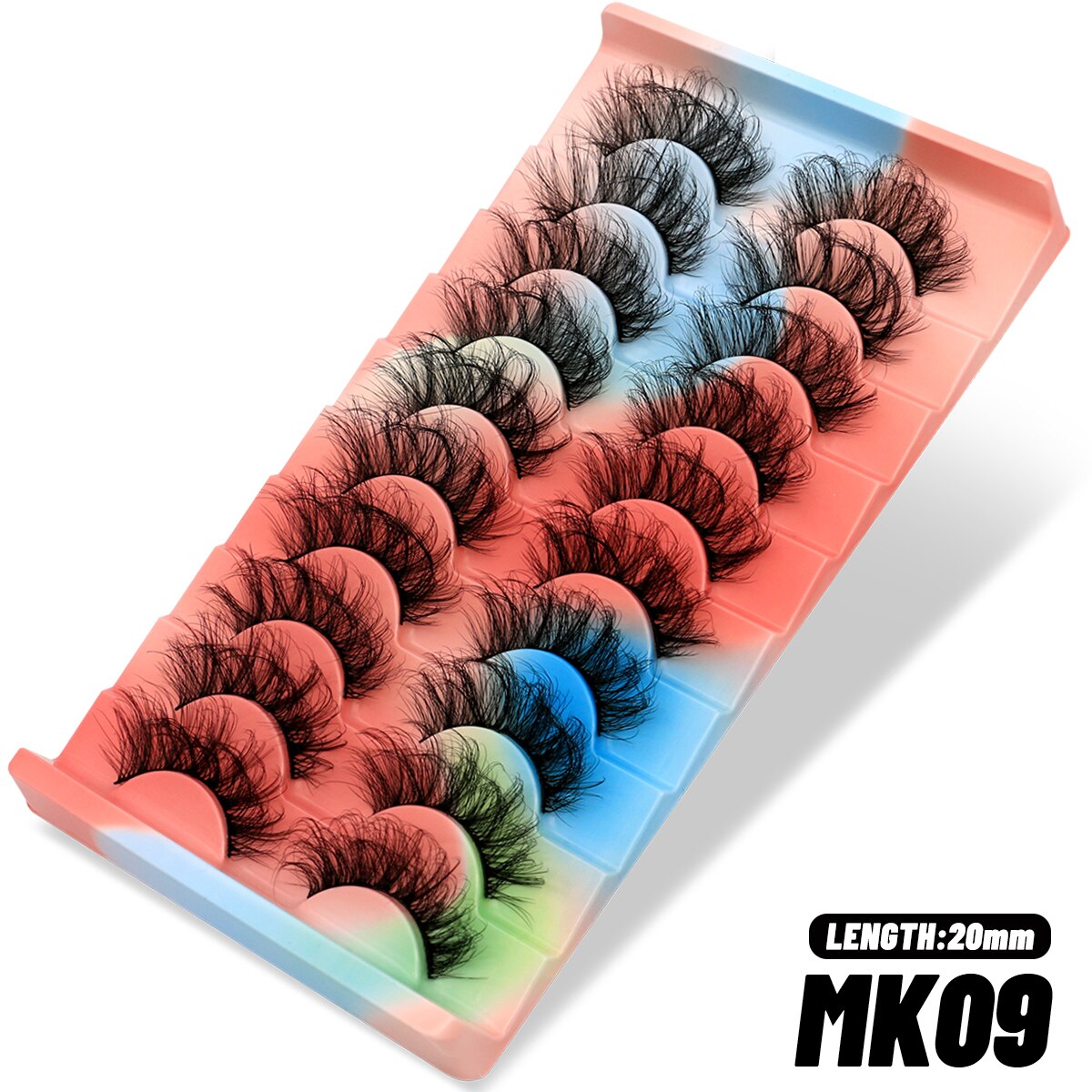 Russian Strip Lashes 5/10/20 Pairs Fluffy Mink Lashes 3D False Eyelashes Russian Eyelashes D Curl Fake Eyelashes