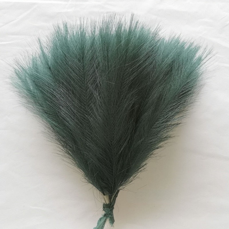 10/20Pcs Artificial Pampas Grass Bouquet for Home Bedroom Room Wedding Party Decoration Fake Plant Simulation Dried Flower Reed