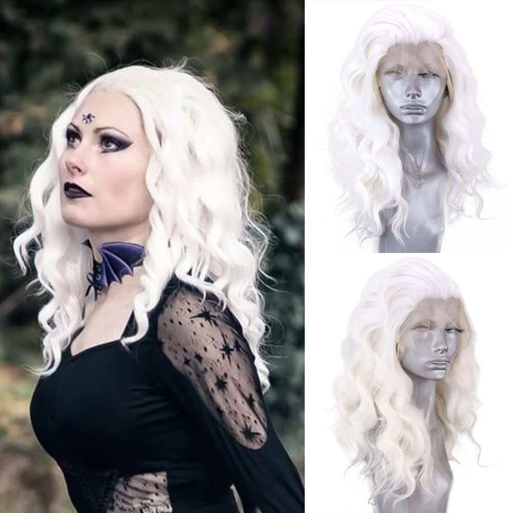 Synthetic Lace Front Wigs Short Bob Wig for Women Silver Brown Pink Blue Color Cosplay Short Wig