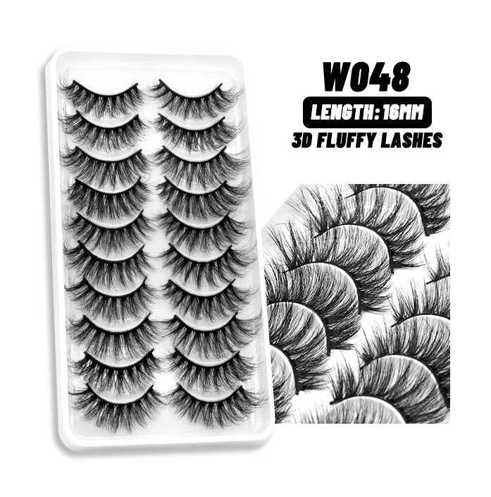 5/10Paris 3D Natural Eyelash mink lashes fake eyelashes Eyelash extension lashes