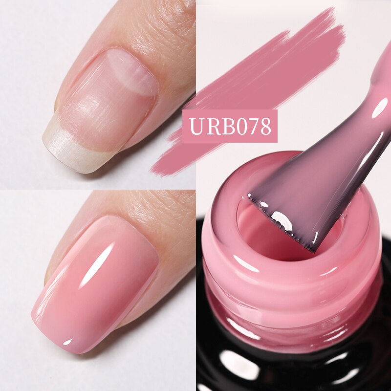 Aurora Rubber Gel Nail Iridescent Pearl Effect Metallic Mirror Nails Manicure Soak Off UV LED No Wipe Top Coat Base Gel