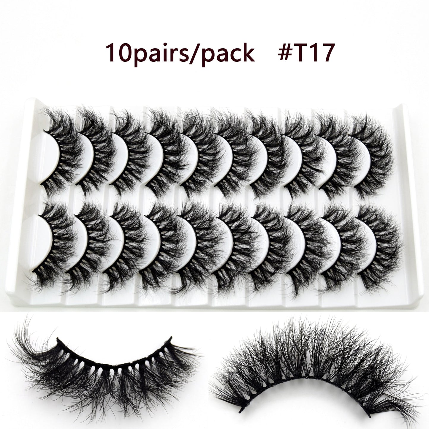 5D Mink Long Lasting Lashes Natural Dramatic Volume Extension Thick Long 3D False Eyelashes
