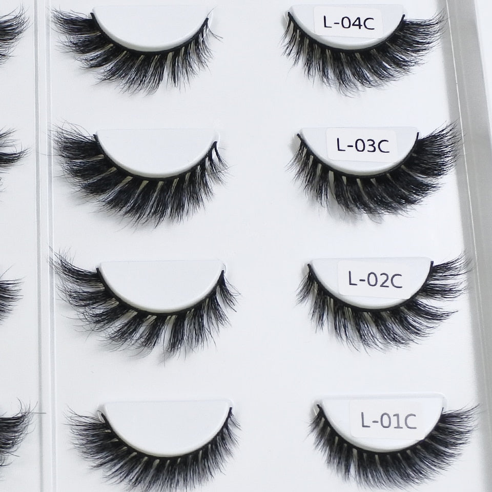 Mink Eyelashes 10mm-18mm Short Natural 3d Mink Lashes Winged Cateye Lashes