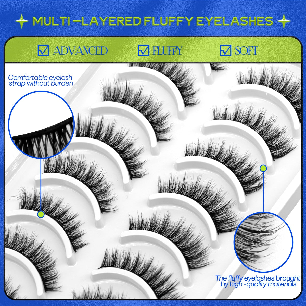 5/10 Pairs 3D Mink Lashes Natural Eyelash Soft Full Thick Wispy Eyelash Mink Lashes extension short eyelashes