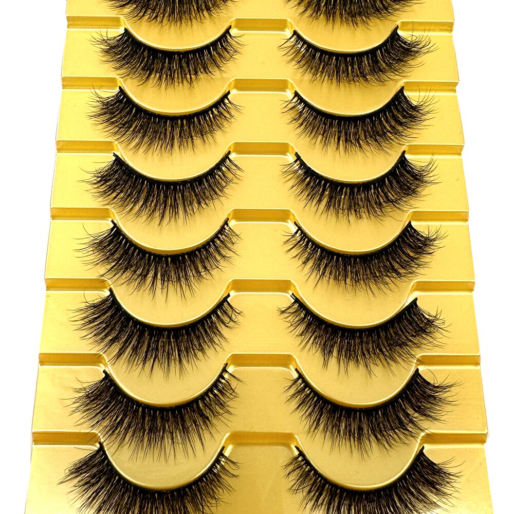 500Pairs 3D Faux Mink Lashes Natural long Mink False Eyelashes Fake Eyelash Mink Lashes Extension Cils