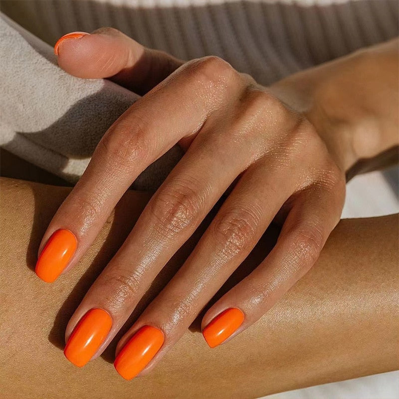 Press On Nails Solid color Short