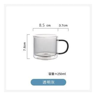 250ml Wine Glasses Drinking Tumbler Whiskey Vodka Cup Coffee Juice Water Cups Tea Creative Mug Double Bottom Glass Mugs