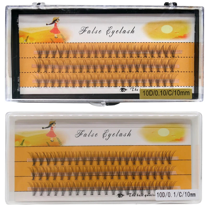 60 pcs grafted eyelashes natural soft eyelashes false eyelashes
