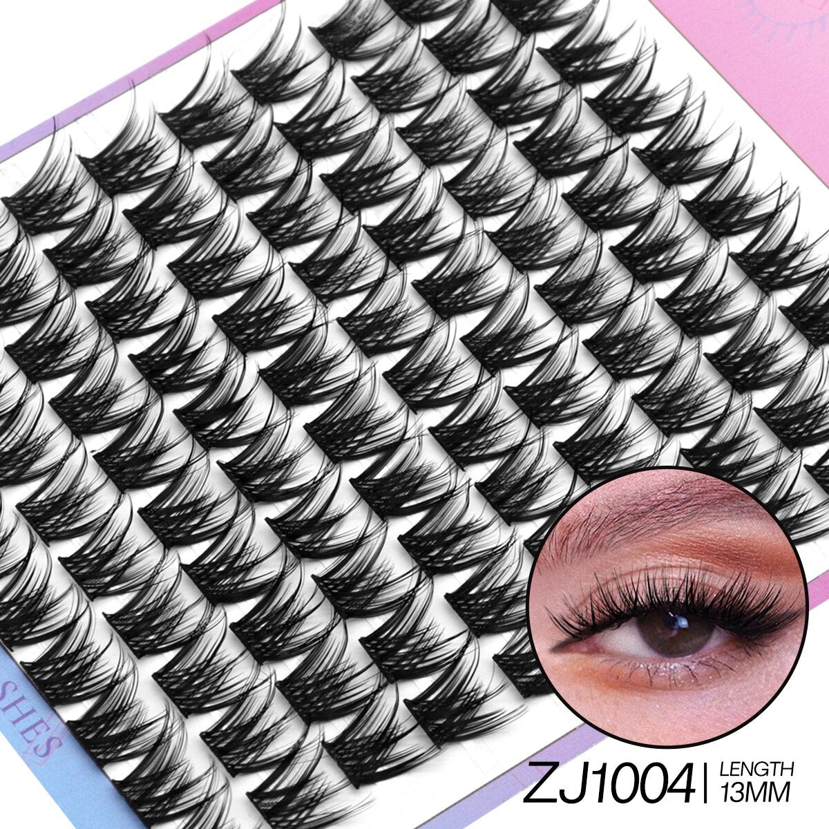 Lash Clusters DIY Individual Clusters Lash Extension Natural Lashes Soft Ribbon Segmented False Bundles Eyelashes