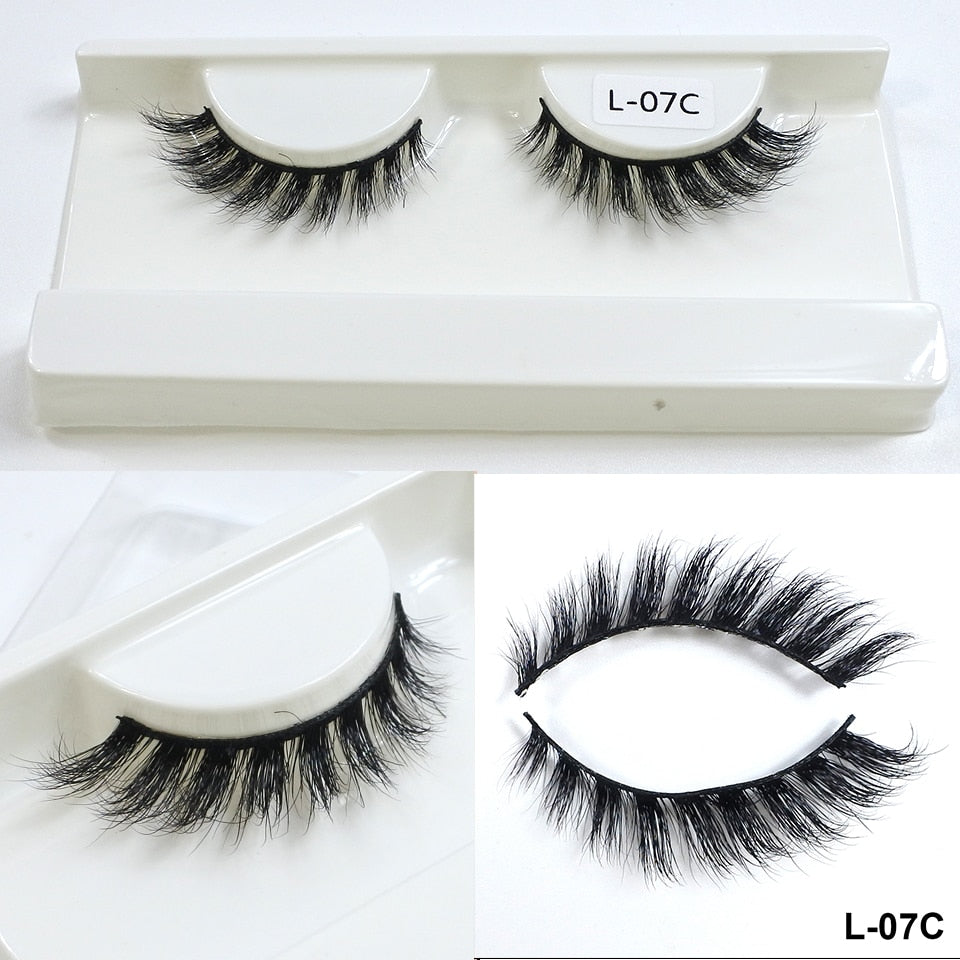 Mink Eyelashes 10mm-18mm Short Natural 3d Mink Lashes Winged Cateye Lashes
