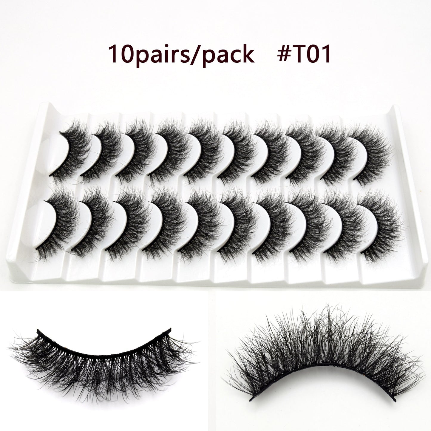 5D Mink Long Lasting Lashes Natural Dramatic Volume Extension Thick Long 3D False Eyelashes