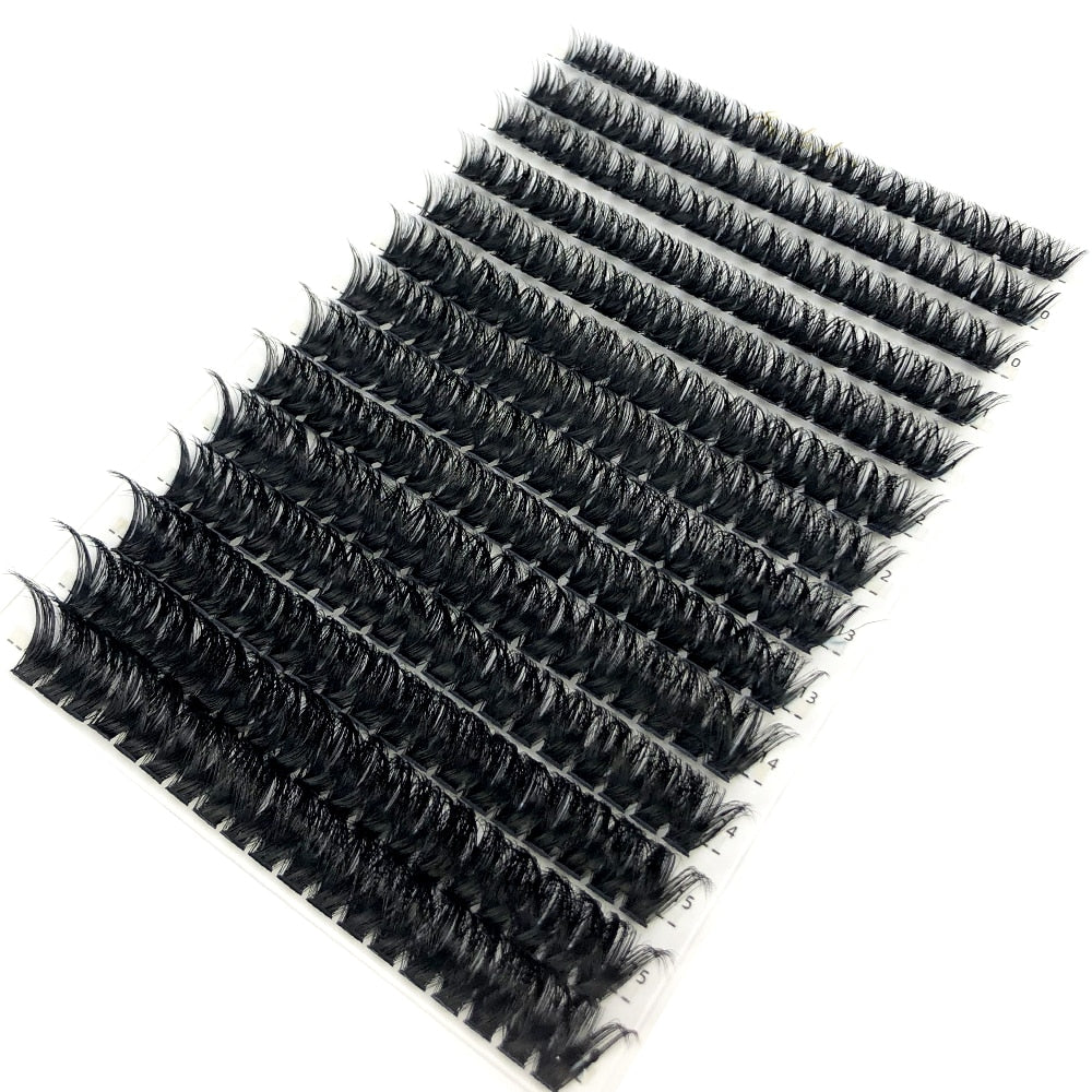60D/80D Mink Eyelashes 100/280 Bundles Natural Eyelash extension 3D Russia Volume Individual Eyelash Cluster Lashes