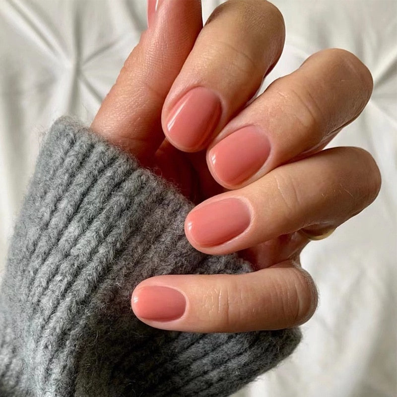 Press On Nails Solid color Short