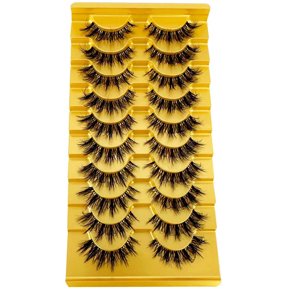 Transparent Terrier 3 Pairs 3D Mink EyeLashes False Lashes Thick EyeLash Lashes Natural Soft Fake EyeLashes
