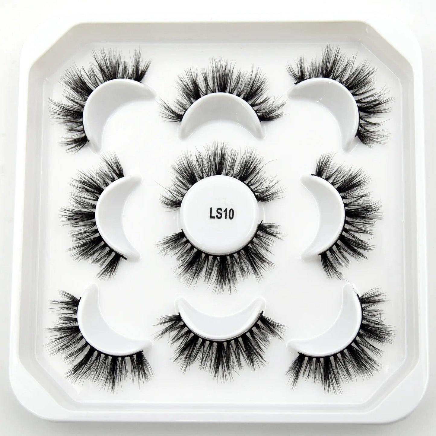 5paris/10pairs Faux Mink Eyelashes Make Up False Cils Hand Made Fake Eyelashes Wholesale Thick Eyelashes Extension