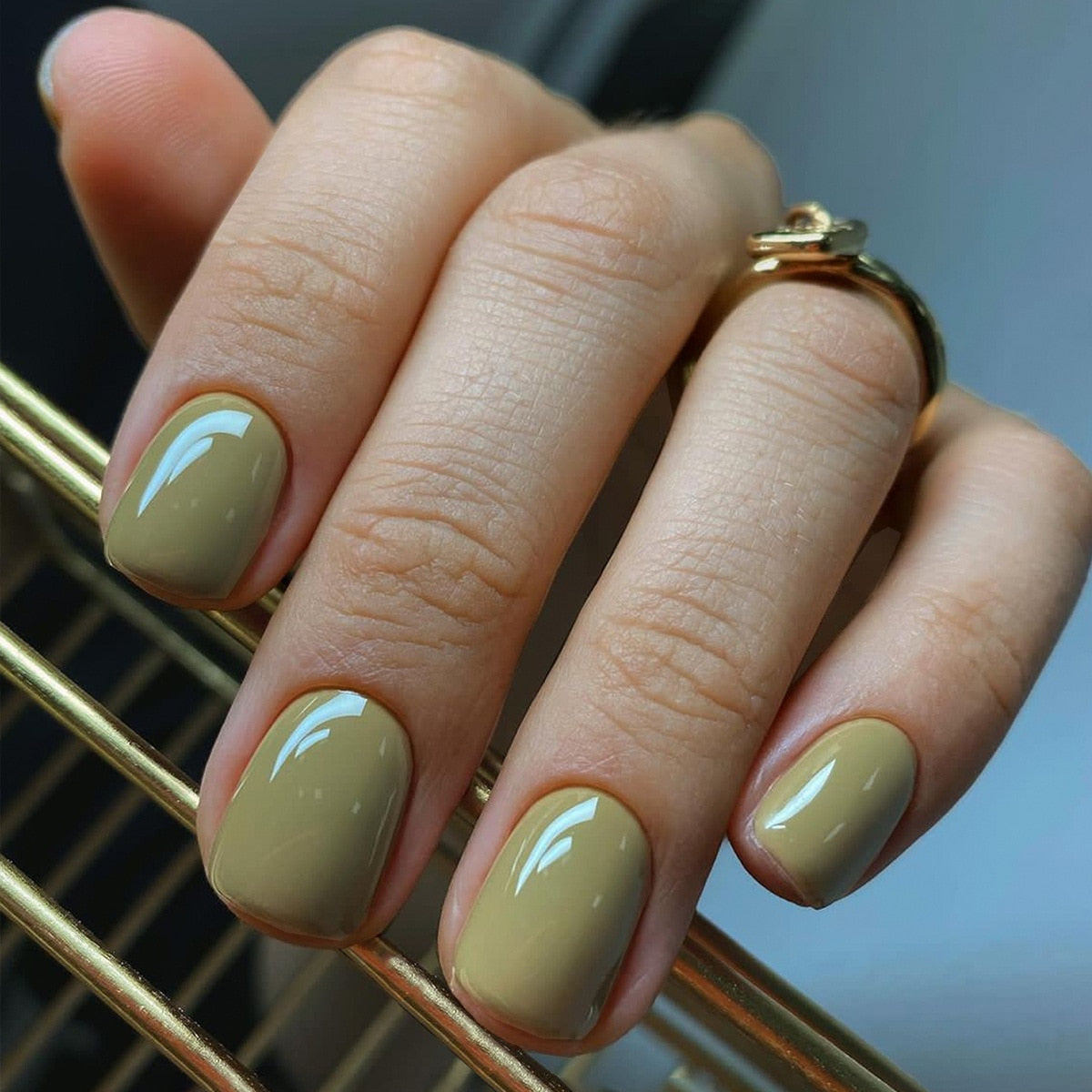 Press On Nails Solid color Short