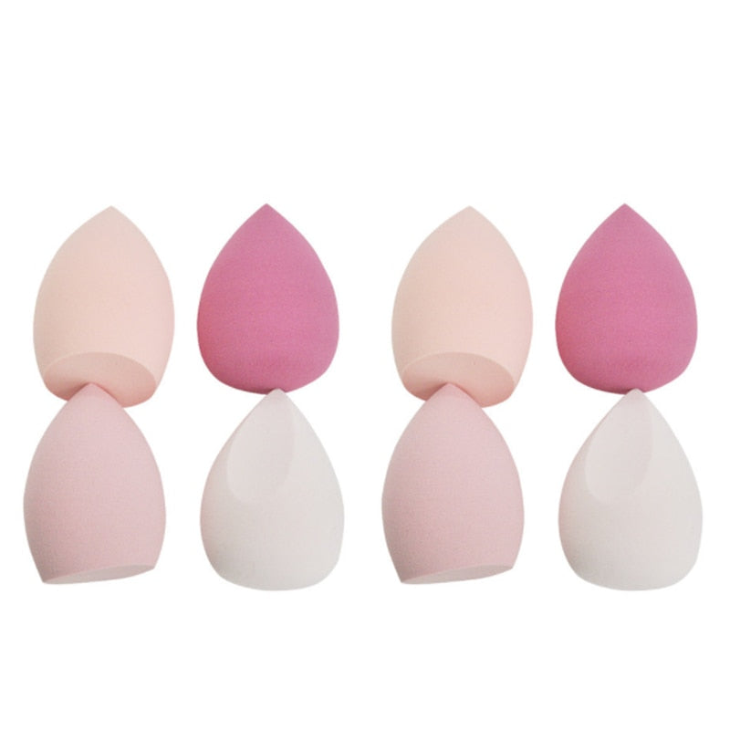 4/8pcs Makeup Sponge Powder Puff Dry and Wet Combined Beauty Cosmetic Ball Foundation Powder Puff Bevel Cut Make Up Sponge Tools