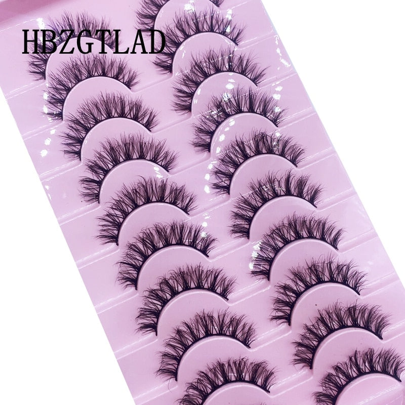 10 Pairs 3D Faux Mink Lashes Natural long Mink False Eyelashes Fake Eyelash Mink Lashes Extension Cils
