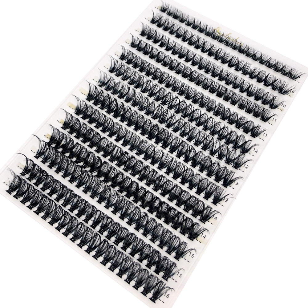 60D/80D Mink Eyelashes 100/280 Bundles Natural Eyelash extension 3D Russia Volume Individual Eyelash Cluster Lashes