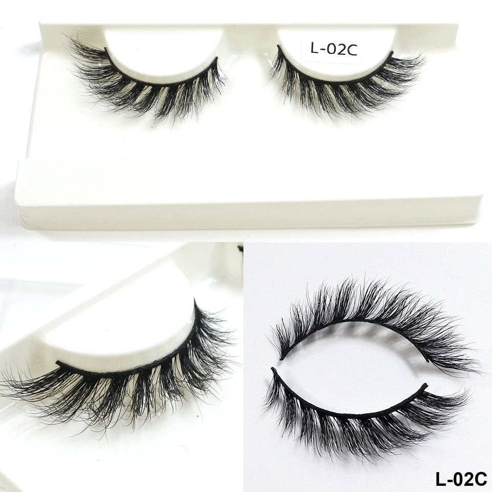 Mink Eyelashes 10mm-18mm Short Natural 3d Mink Lashes Winged Cateye Lashes
