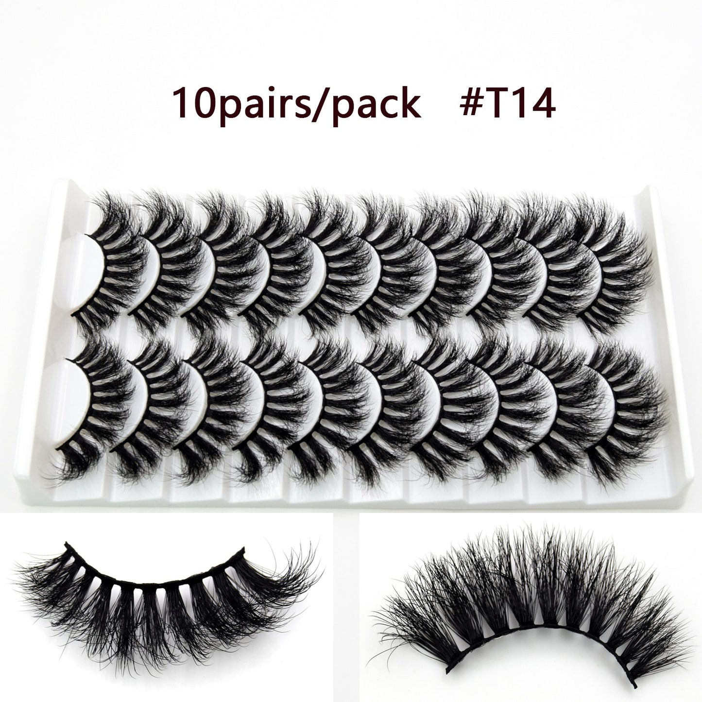 5D Mink Long Lasting Lashes Natural Dramatic Volume Extension Thick Long 3D False Eyelashes