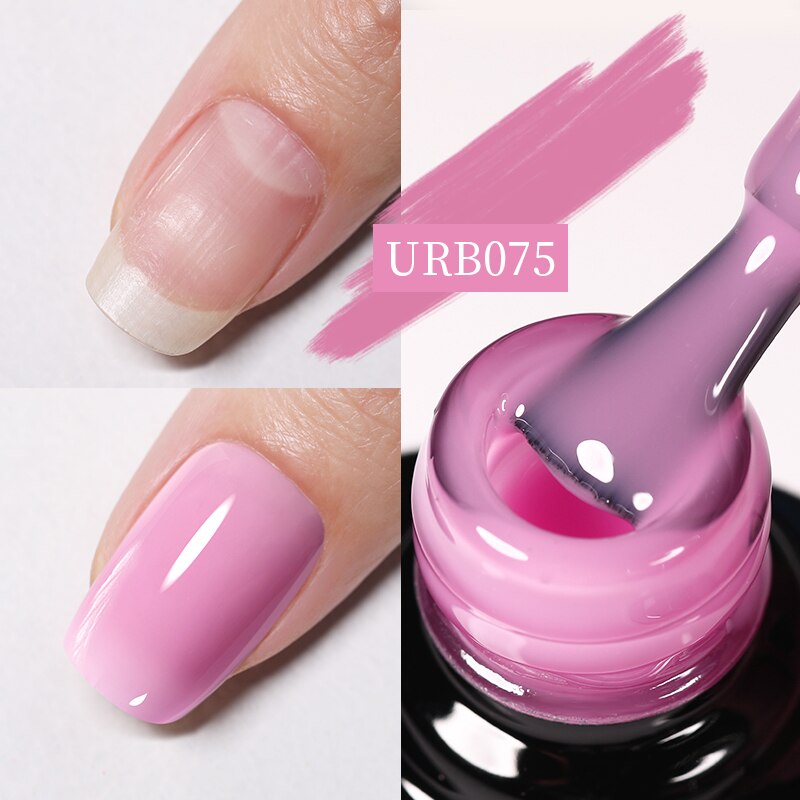 Aurora Rubber Gel Nail Iridescent Pearl Effect Metallic Mirror Nails Manicure Soak Off UV LED No Wipe Top Coat Base Gel