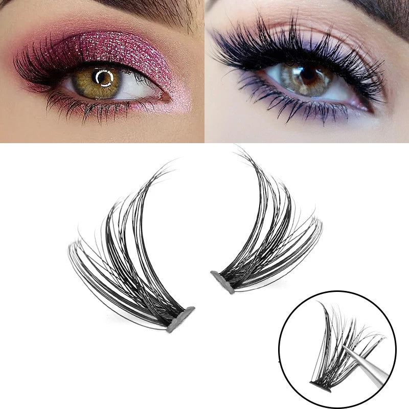 10D/20D/30D/40D/60D/80D/100 Eyelashes Extension Natural Thick Mink Faux Eyelash 3D Russia Individual Cluster Lashes