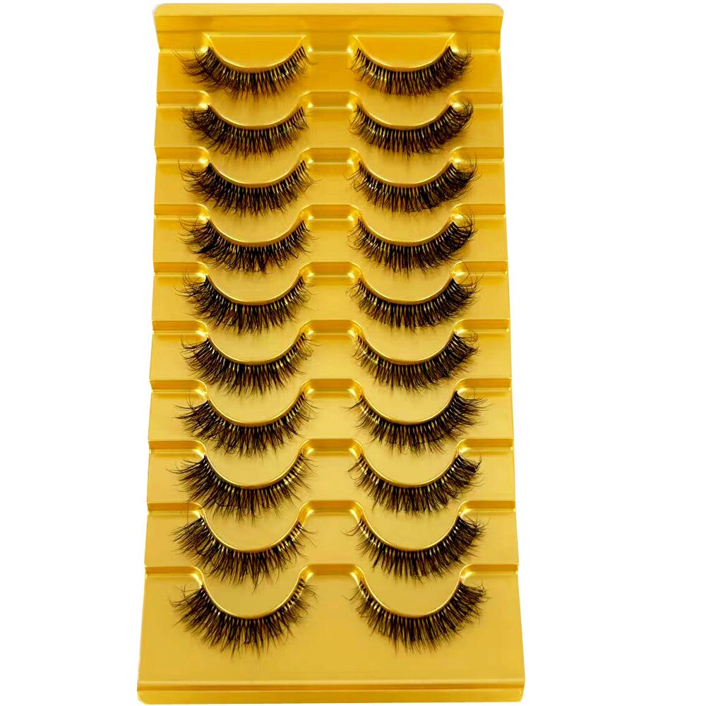 Transparent Terrier 3 Pairs 3D Mink EyeLashes False Lashes Thick EyeLash Lashes Natural Soft Fake EyeLashes