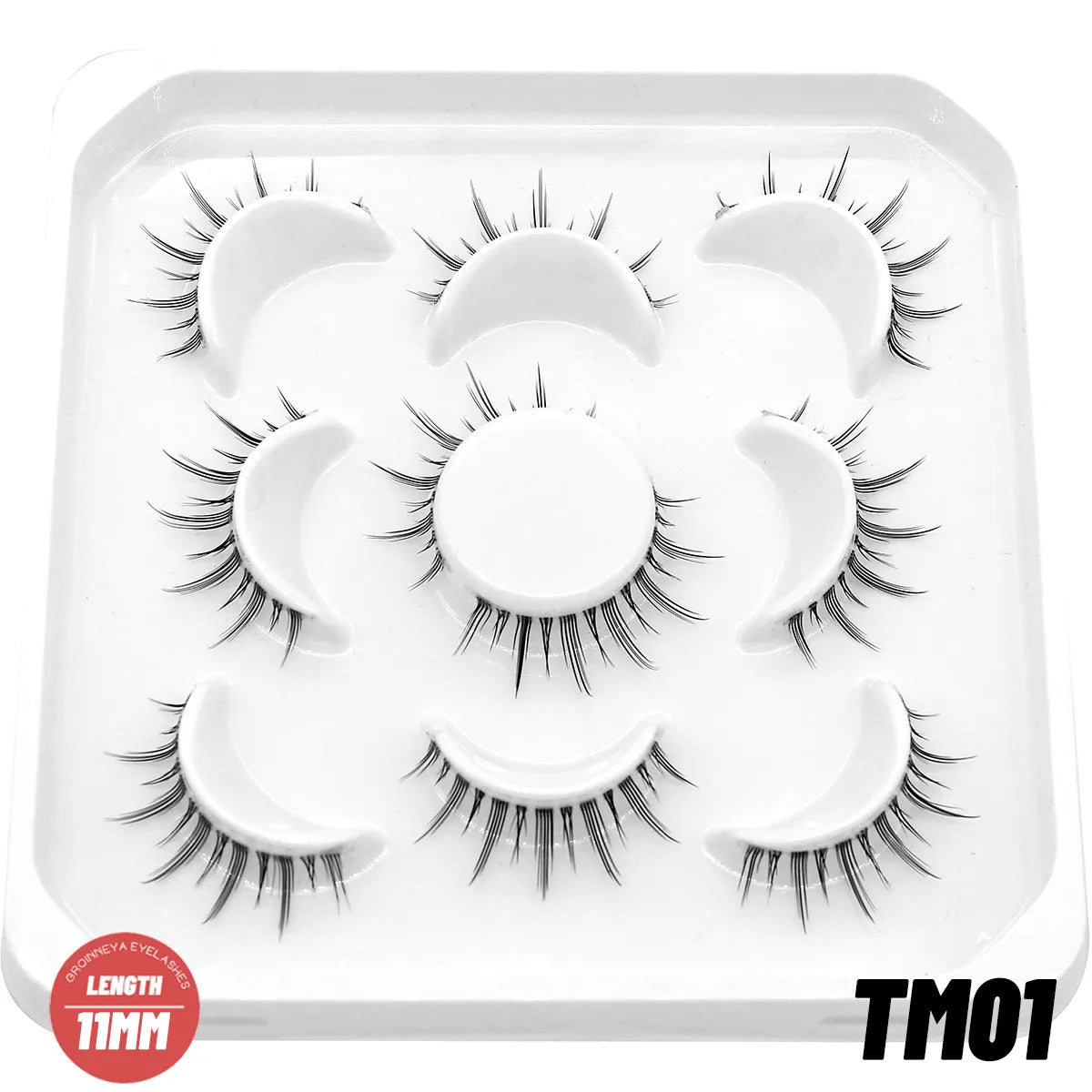 Clear Eyelash Manga  Lashes False 5/10 Pairs Eyelashes Cat-Eye Natural Fluffy 3D Faux Mink Lashes Wispy Lashes