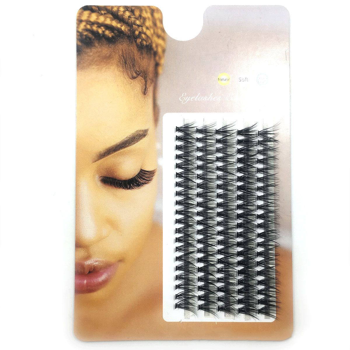 5Rows Individual Lashes Natural Soft Thick Cluster False Eyelashes 10D/20D/30D/40D Mink Volume Eyelashes Extension