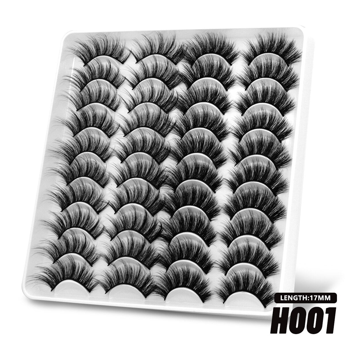 Russian Strip Lashes 5/10/20 Pairs Fluffy Mink Lashes 3D False Eyelashes Russian Eyelashes D Curl Fake Eyelashes