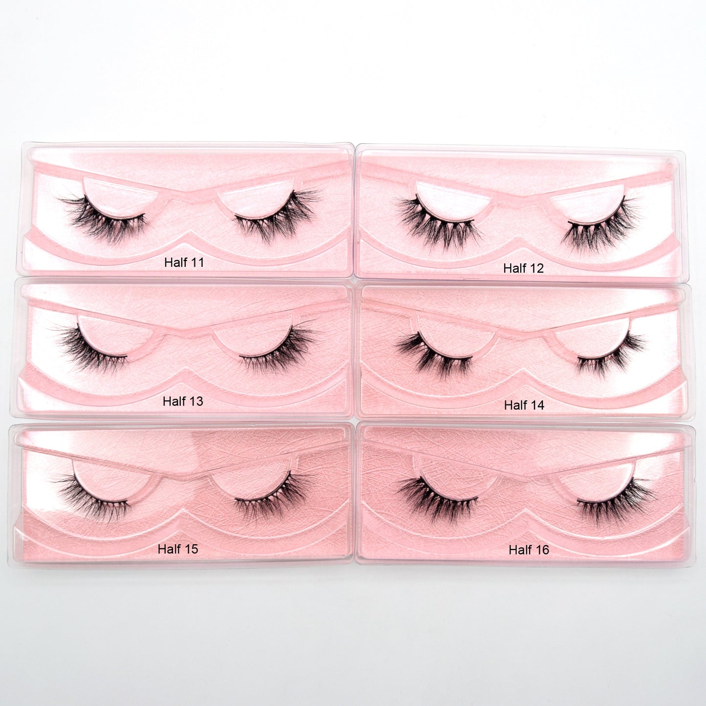 Half Lashes 3D False Eyelash Half Mink Eyelash Messy Cross Short Natural Fake Eyelashes Winged Lashes