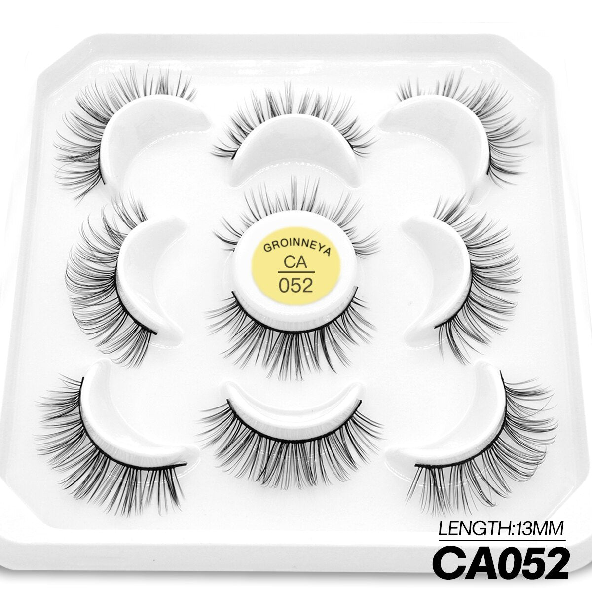 5 Pairs Eyelashes Manga Lashes Natural Cosplay False Lashes Fluffy Soft Cross Fairy Little Devil Lashes Extension