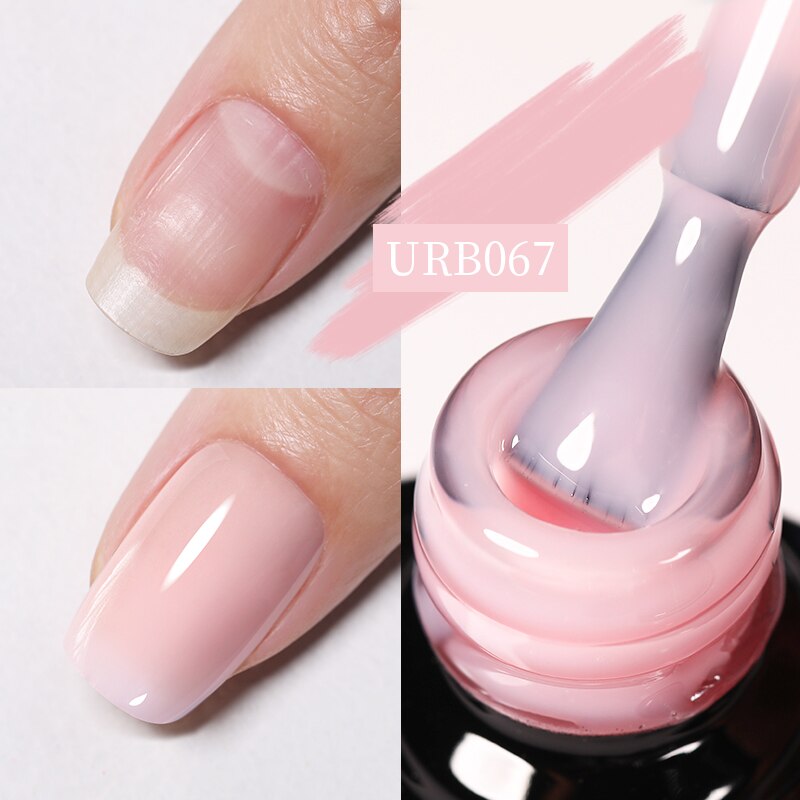 Aurora Rubber Gel Nail Iridescent Pearl Effect Metallic Mirror Nails Manicure Soak Off UV LED No Wipe Top Coat Base Gel