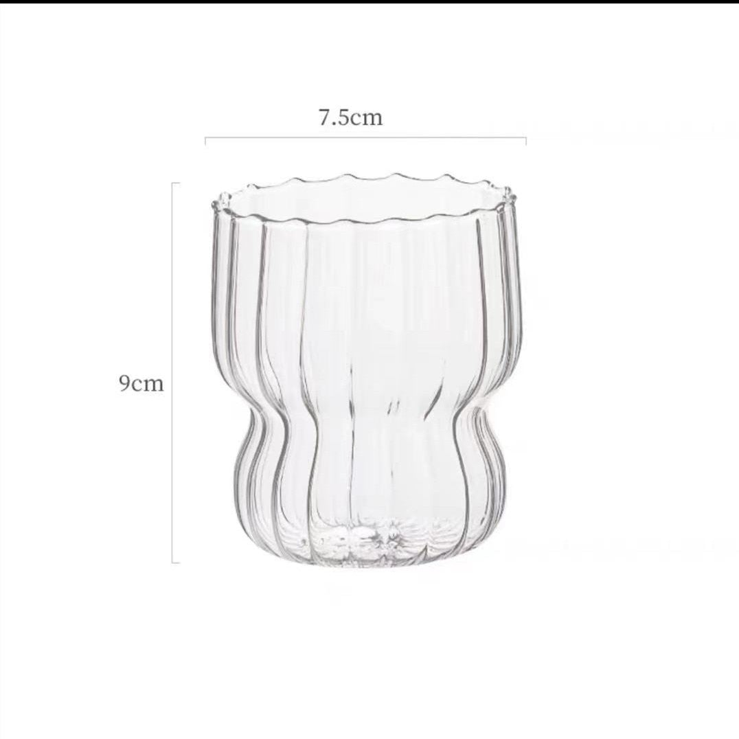 Cute Girl Ins Fat Cups Household Ice Cream Cup Milk Breakfast Oatmeal Mug High Temperature Resistant Glass Water Cup